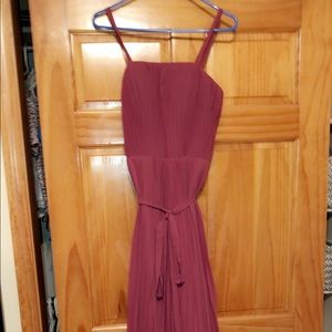 Wine burgundy dress